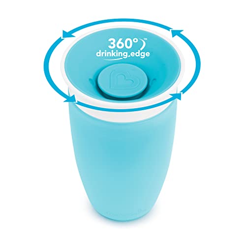 Munchkin Spill Proof Sippy Cups for Toddlers 1-3, 10 Ounce, 2 Pack, Green/Blue
| Munchkin Miracle 360 Spill Proof Sippy