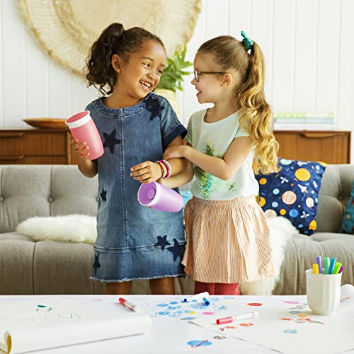 Munchkin Spill Proof Miracle 360 Sippy Cups for Toddlers 1-3, 10 Ounce, 2 Pack, Pink/Purple  
Munchkin Spill Proof Mirac
