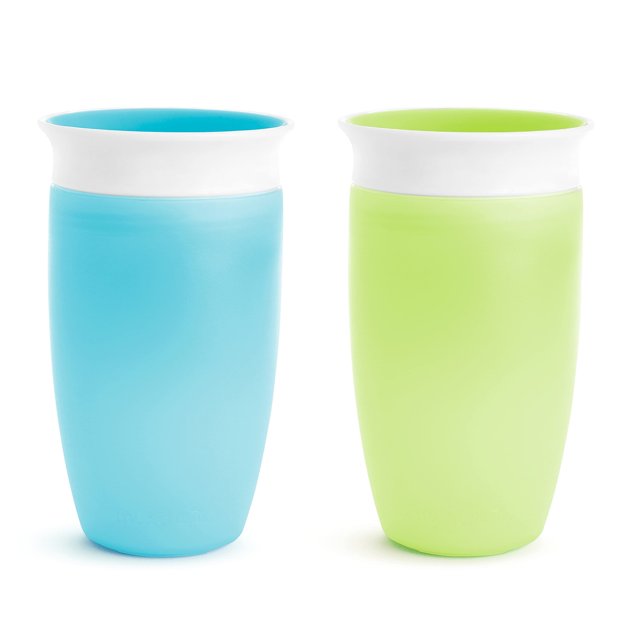  Munchkin Spill Proof Sippy Cups for Toddlers 1-3, 10 Ounce, 2 Pack, Green/Blue
| Munchkin Miracle 360 Spill Proof Sippy