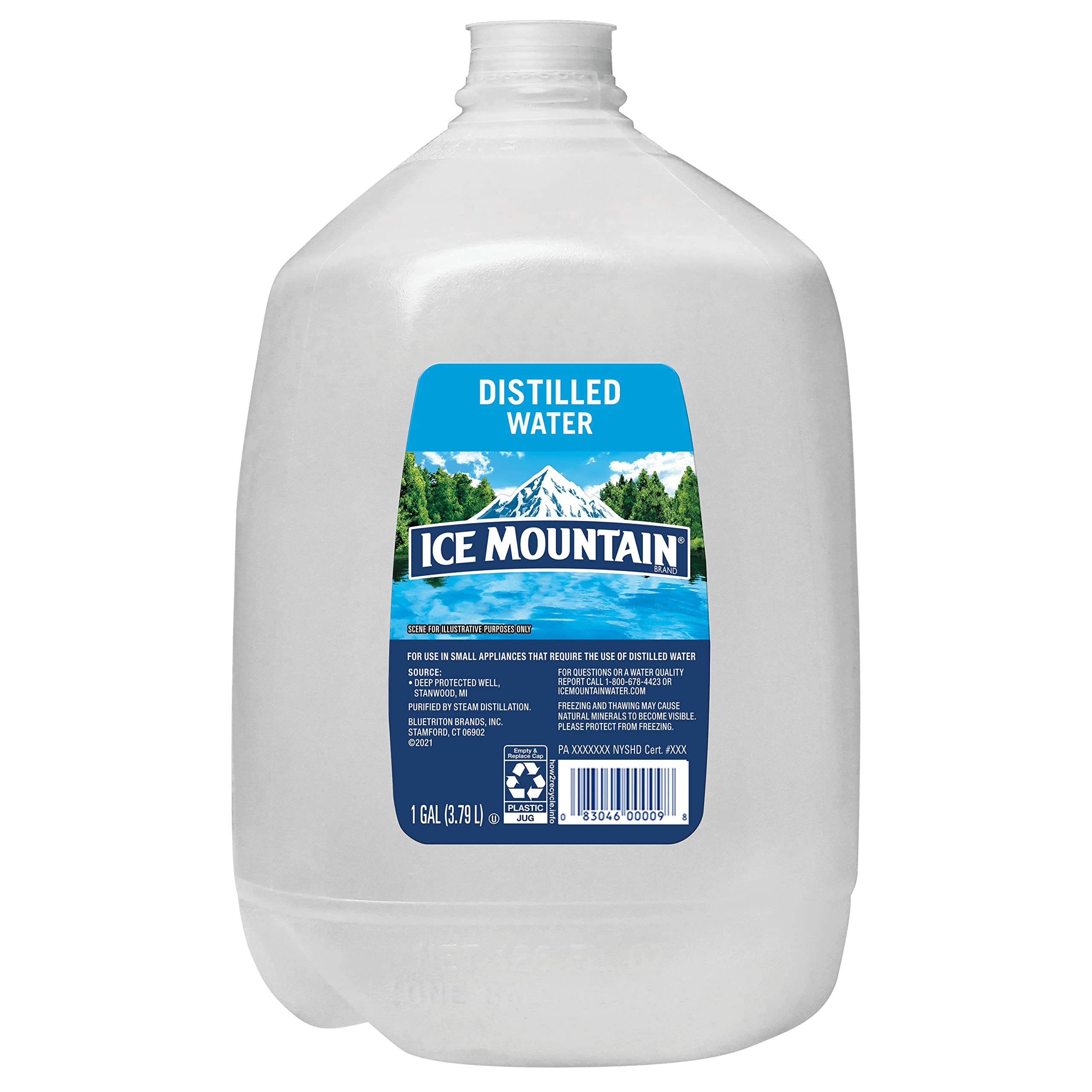  Ice Mountain Brand Distilled Water for Home and Office, 127.99 oz - Pure Hydration
| Ice Mountain Brand Distilled Water