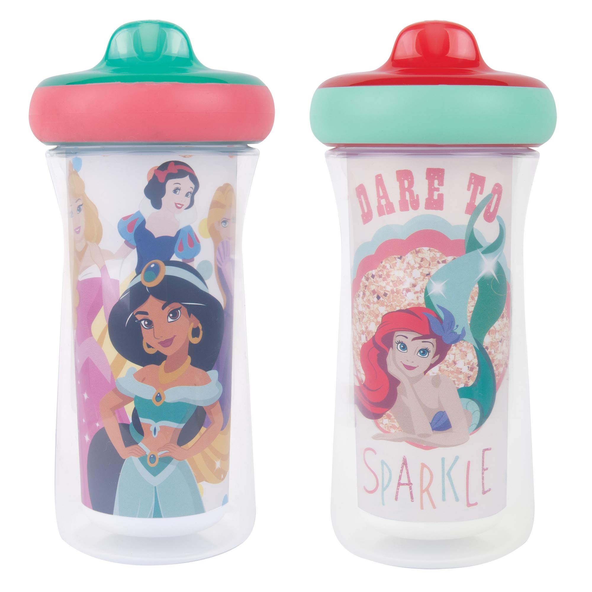 The First Years Disney Princess Insulated Sippy Cups for Toddlers - Dishwasher Safe - Toddler Sippy Cups - Ages 12 Month